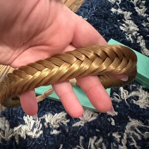 Like-new arisa fishtail braid headband in strawberry blonde by Madison braids